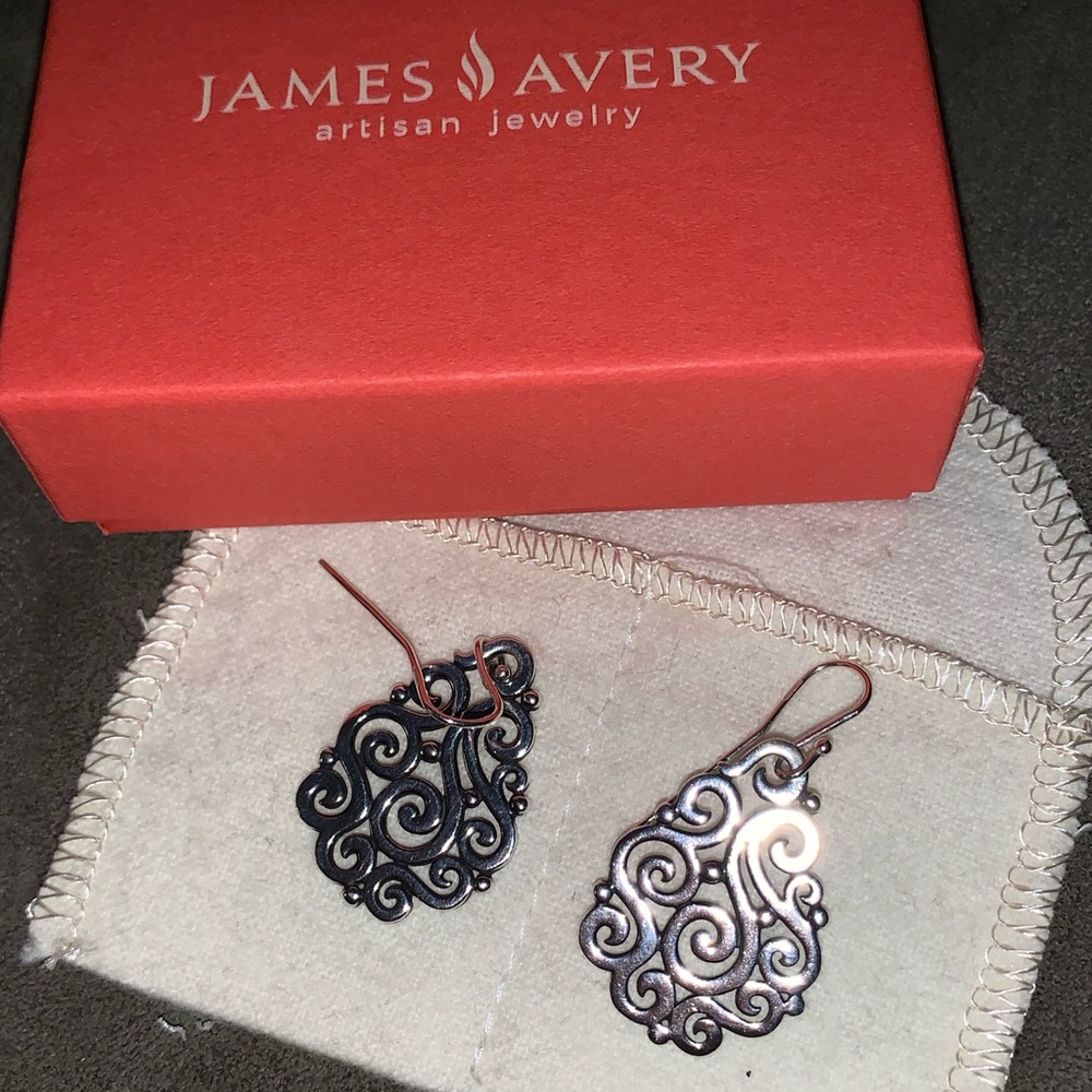 James Avery Sterling Silver Open Sorrento EarHooks